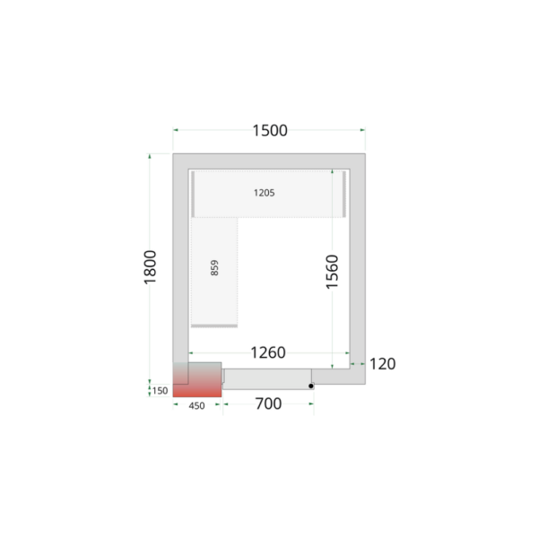 Coldroom Panels 120 mm - CR 150x180x220