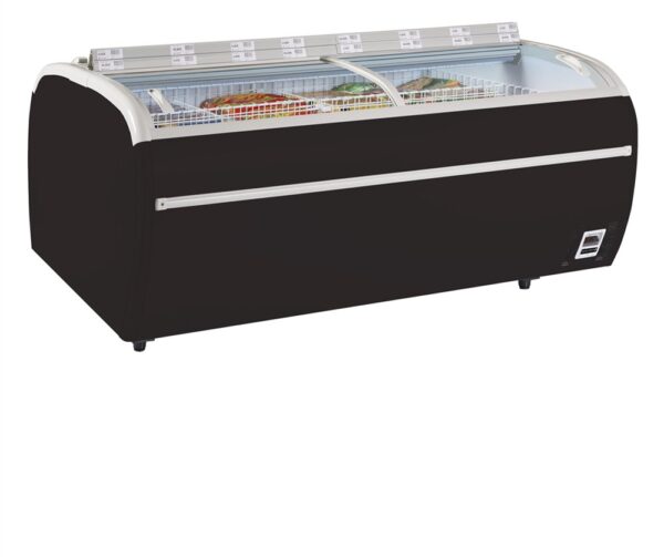 Black Supermarket Cooler / Freezer - TWIN 220B-CF