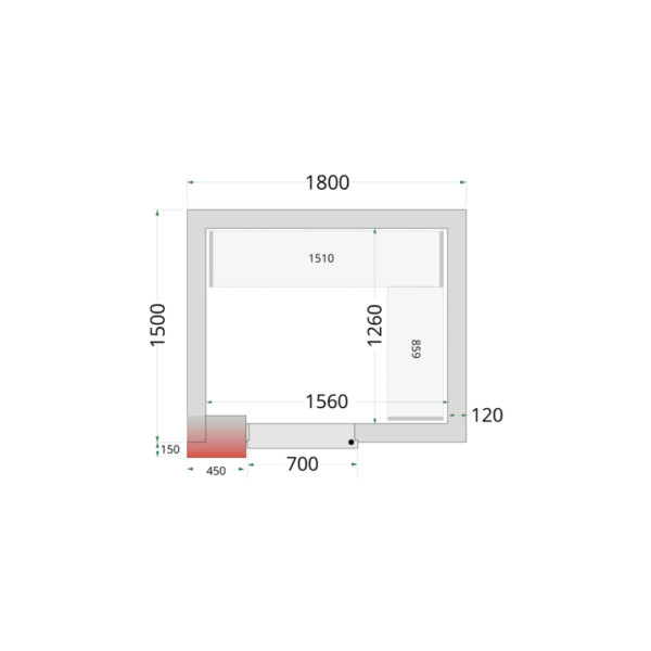 Coldroom Panels 120 mm - CR 180x150x220