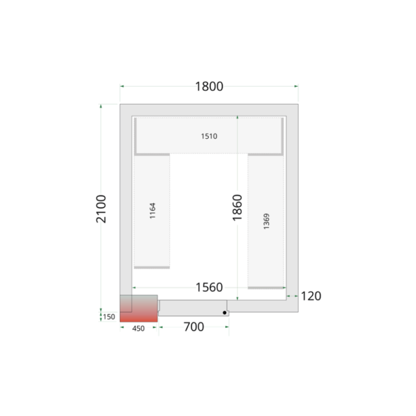 Coldroom Panels 120 mm - CR 180x210x220