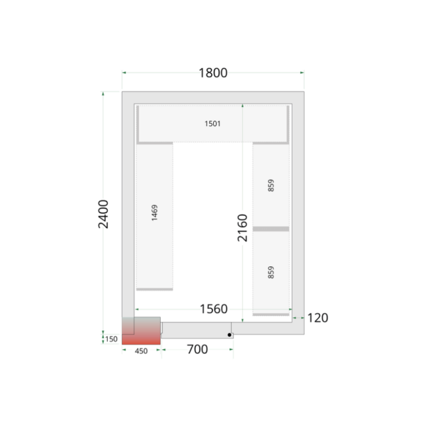 Coldroom Panels 120 mm - CR 180x240x220