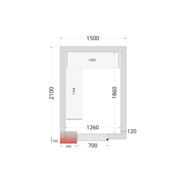Coldroom Panels 120 mm - CR 150x210x220