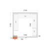 Cold Room Panels 80 mm - CR 210x210x220