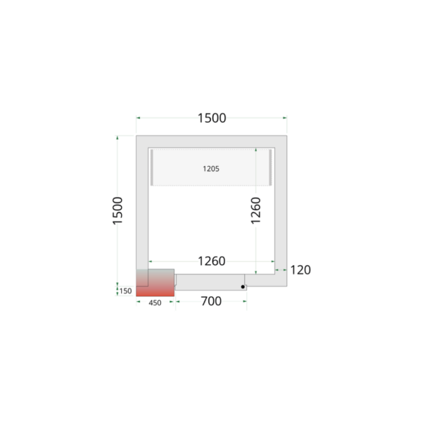 Coldroom Panels 120 mm - CR 150x150x220