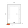 Cold Room Panels 80 mm - CR 210x300x220