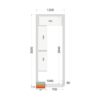 Cold Room Panels 80 mm - CR 120x300x220