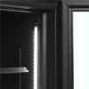 Black 2-door display cooler with canopy - FSC1200H BLACK - Image 3