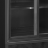 Black 2-door display cooler with canopy - FSC891S Black - Image 3
