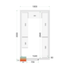 Cold Room Panels 80 mm - CR 180x300x212 NF