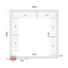 Coldroom Panels 120 mm - CR 300x300x220