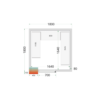 Cold Room Panels 80 mm - CR 180x180x212 NF