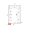 Coldroom Panels 120 mm - CR 180x270x220