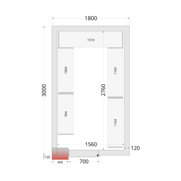 Coldroom Panels 120 mm - CR 180x300x220