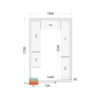 Cold Room Panels 80 mm - CR 180x270x220