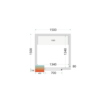 Cold Room Panels 80 mm - CR 150x150x220