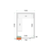 Cold Room Panels 80 mm - CR 150x210x212 NF
