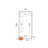 Cold Room Panels 80 mm - CR 120x240x212 NF