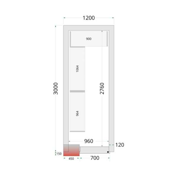Coldroom Panels 120 mm - CR 120x300x220