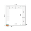 Cold Room Panels 80 mm - CR 270x270x220