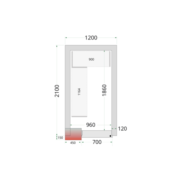 Coldroom Panels 120 mm - CR 120x210x220