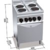 Elektripliit Bertos ahju ja 4 plaadiga - Image 2