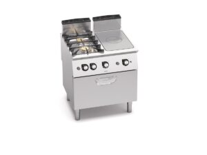 Gaasiplaatpliit (täisplaat) Bertos Premium S700, gaasiahjuga, 2 põletiga – 880 mm