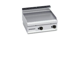 Gaasi-plaatgrill Bertos Macro 700, ribiline plaat – 880 mm