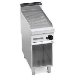 Gaasi-plaatgrill Bertos Maxima 900, ribiline plaat – 480 mm