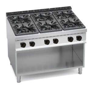 Gaasipliit Bertos Maxima 900, 6 põletiga – 1290 mm