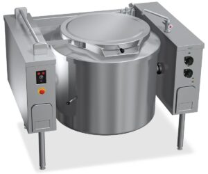 Keedukatel Bertos Maxima 900, 200 l, kaudse kuumutusega, kallutatav – 1250 mm