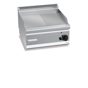Gaasi-plaatgrill Bertos Plus 600, sile/ribiline plaat – 680 mm